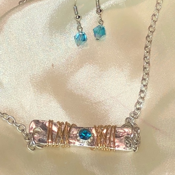 🆕Turquoise & silver pendant & earrings NWT - Picture 7 of 8